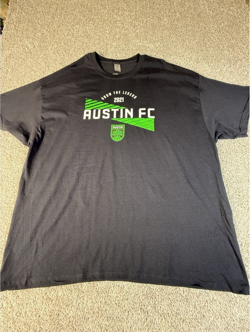 MLS Austin FC Short Sleeve T Shirt Mens Size 3XL Black New Soccer MLS